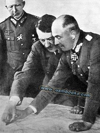 Hitler HQ, Nazi Field Marshal von Brauchitsch, Adolf Hiter